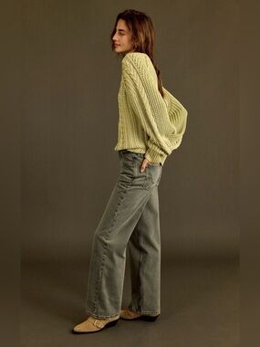 NWT Free People WE THE FREE Tennessee Low-Rise Boyfriend Jeans Pine size 28